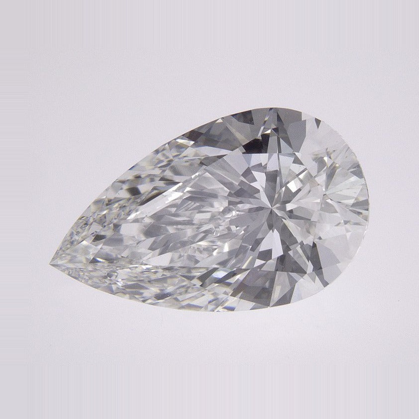 2.70 ct Lab-Grown Diamond – E VS1 – Pear Cut – IGI Certified — Sapphire Row · cut7