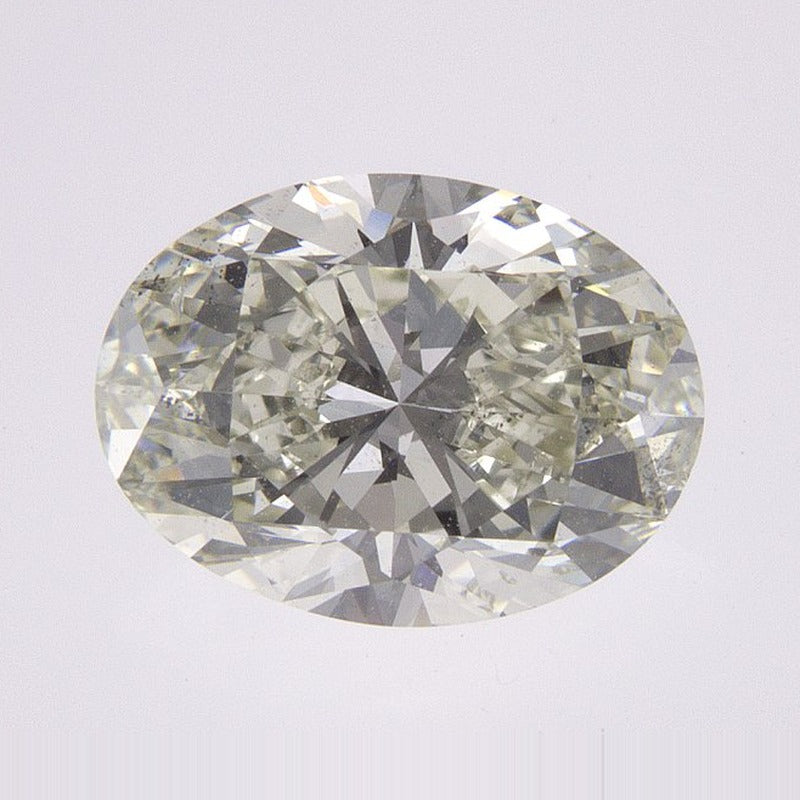 1.71 ct Natural Diamond (Color Enhanced) – M SI1 – Oval Cut – GIA Certified — Sapphire Row · cut7