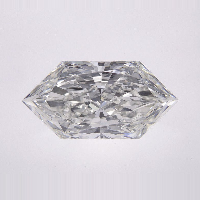 3.10 ct Lab-Grown Diamond – F VVS2 – Elongated Hexagon Duchess Faceted-cut – IGI Certified — Sapphire Row · cut7