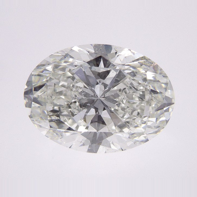 3.01 ct Natural Diamond – I SI2 – Oval Cut – GIA Certified — Sapphire Row · cut7