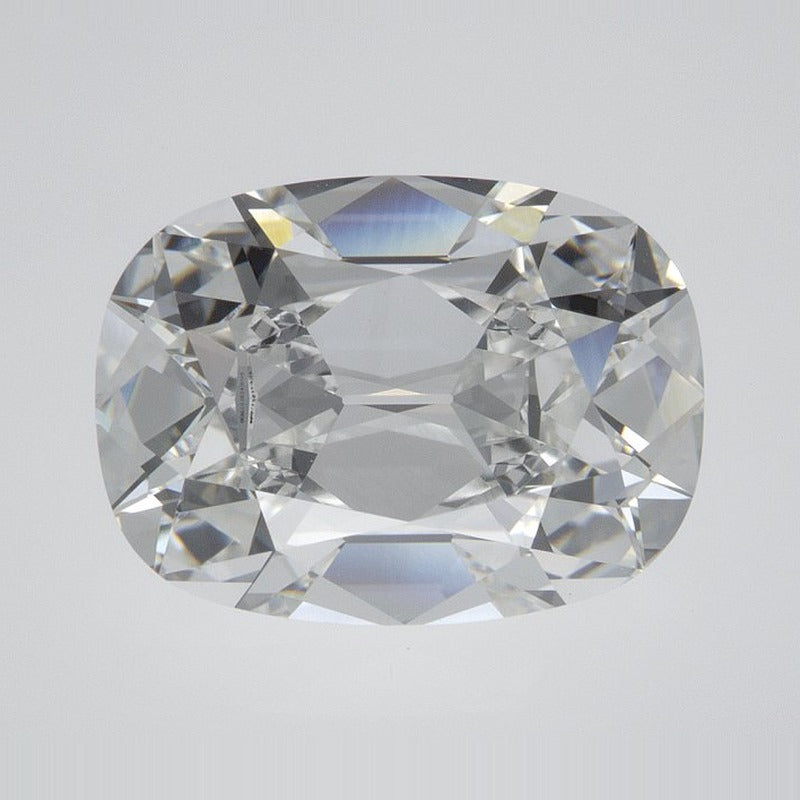 4.01 ct Lab-Grown Diamond – E VVS2 – Elongated Cushion Old Mine Cut – GCAL Certified — Sapphire Row · cut7