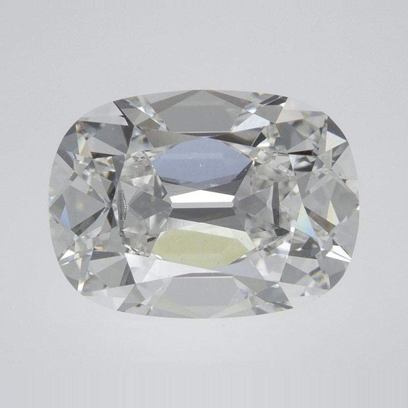 4.04 ct Lab-Grown Diamond – F VVS2 – Elongated Cushion Old Mine Cut – GCAL Certified — Sapphire Row · cut7