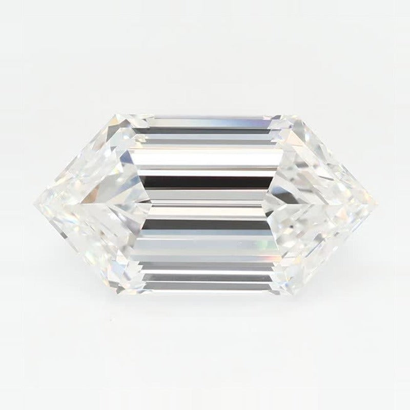 3.12 ct Lab-Grown Diamond – F VVS2 – Elongated Hexagon Duchess Step-cut – GCAL Certified — Sapphire Row · cut7