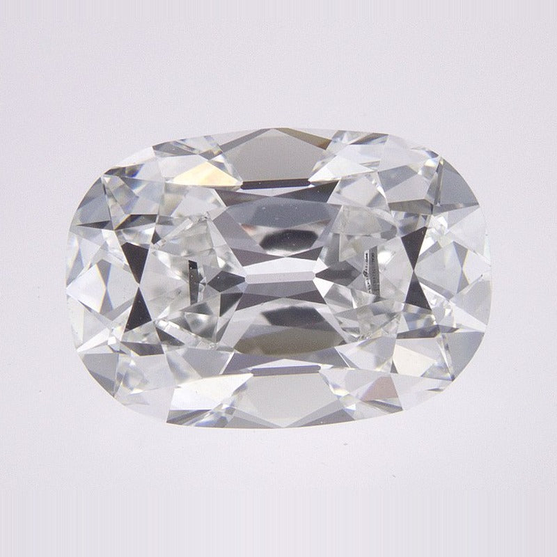 3.02 ct Lab-Grown Diamond – E VVS2 – Elongated Cushion Old Mine Cut – GCAL Certified — Sapphire Row · cut7