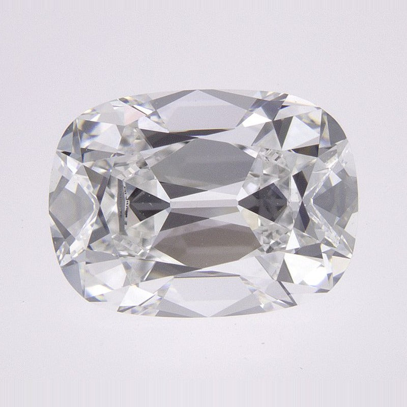2.69 ct Lab-Grown Diamond – E VVS2 – Elongated Cushion Old Mine Cut – GCAL Certified — Sapphire Row · cut7