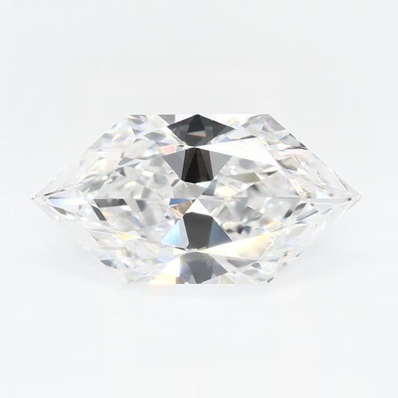 2.06 ct Lab-Grown Diamond – E VVS2 – Elongated Hexagon Duchess Faceted-cut – GCAL Certified — Sapphire Row · cut7