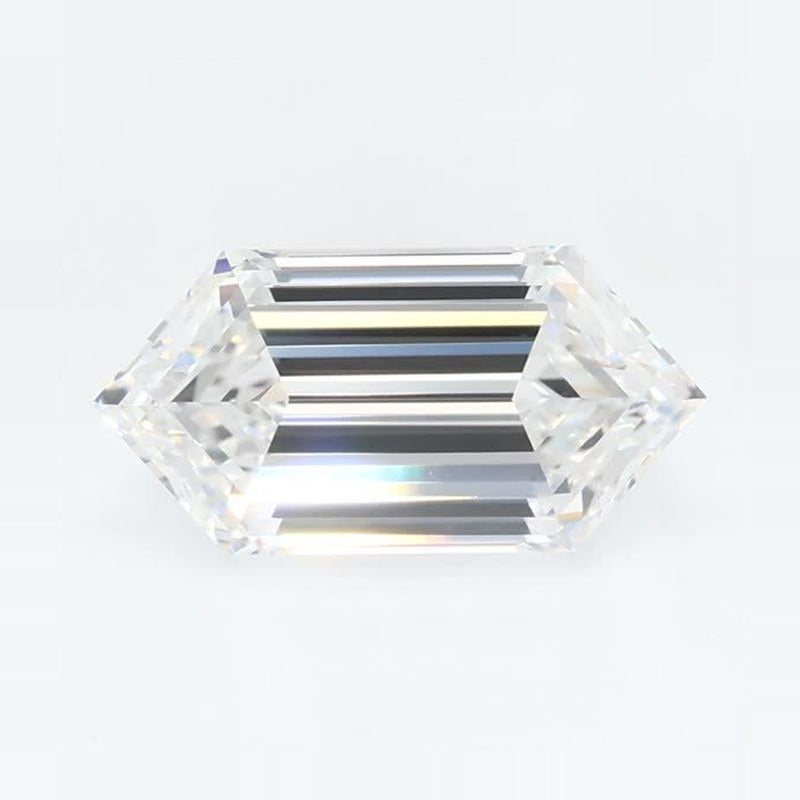 1.62 ct Lab-Grown Diamond – E VS1 – Elongated Hexagon Duchess Step-cut – GCAL Certified — Sapphire Row · cut7