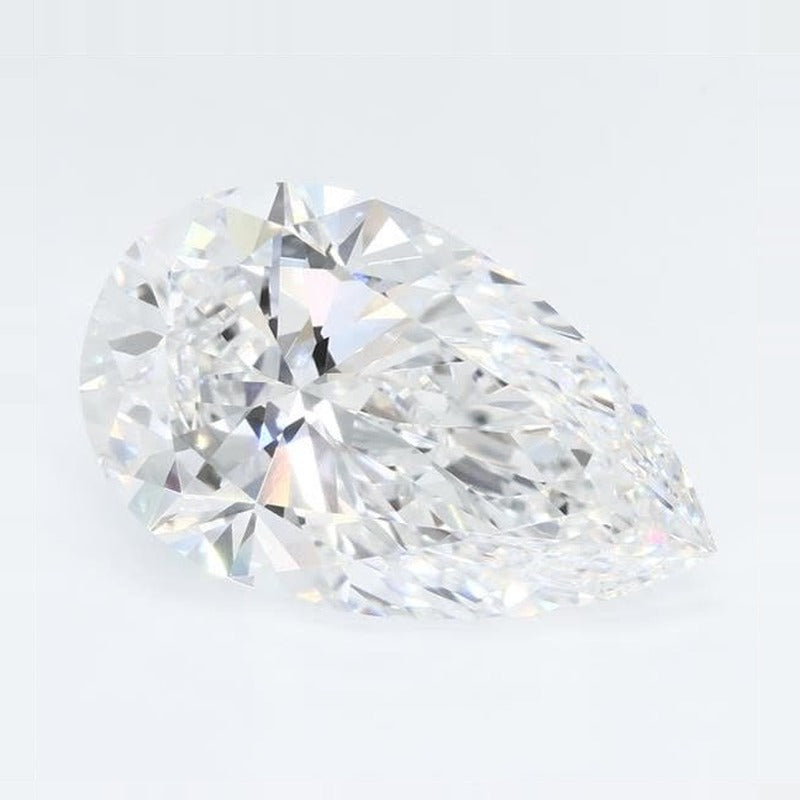 5.08 ct Lab-Grown Diamond – D VVS2 – Pear Cut – GCAL Certified — Sapphire Row · cut7