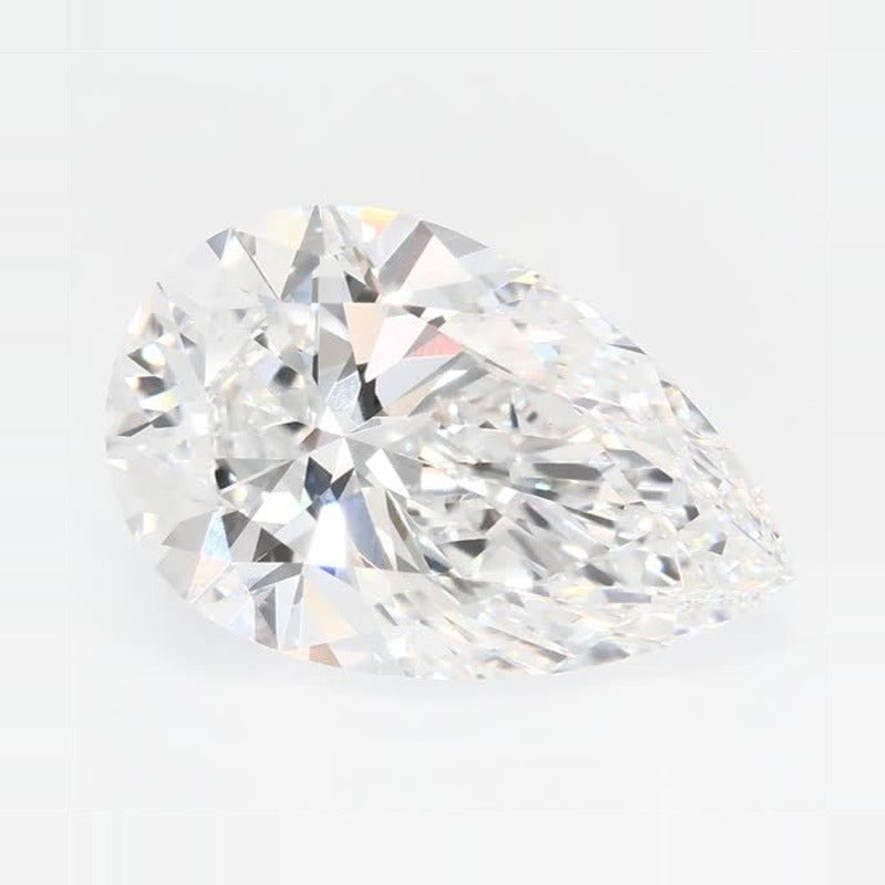 3.52 ct Lab-Grown Diamond – D VS1 – Pear Cut – GCAL Certified — Sapphire Row · cut7