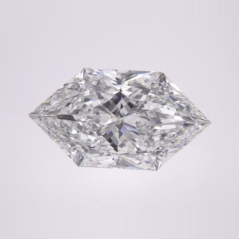 3.79 ct Lab-Grown Diamond – E VVS2 – Elongated Hexagon Duchess Faceted-cut – IGI Certified — Sapphire Row · cut7