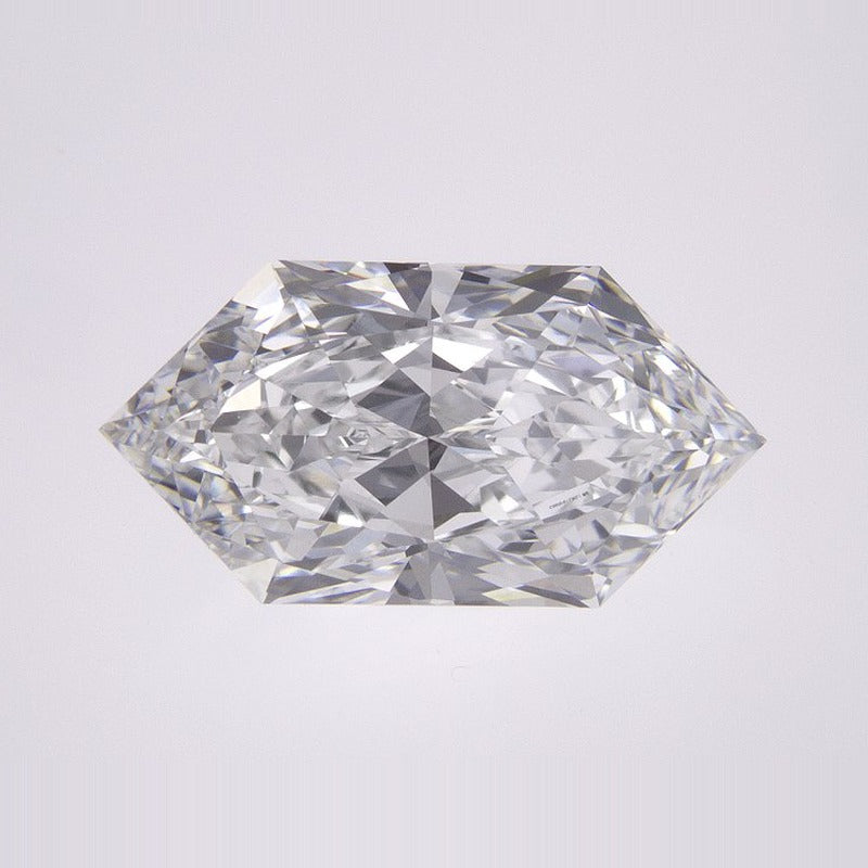 3.24 ct Lab-Grown Diamond – E VVS1 – Elongated Hexagon Duchess Faceted-cut – IGI Certified — Sapphire Row · cut7