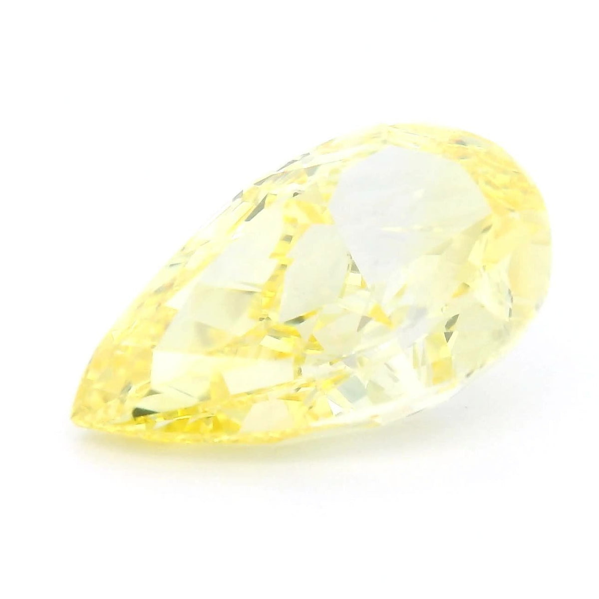 3.00 ct Lab-Grown Fancy Intense Yellow Diamond – VVS2 – Pear Cut – IGI Certified — Sapphire Row · cut7