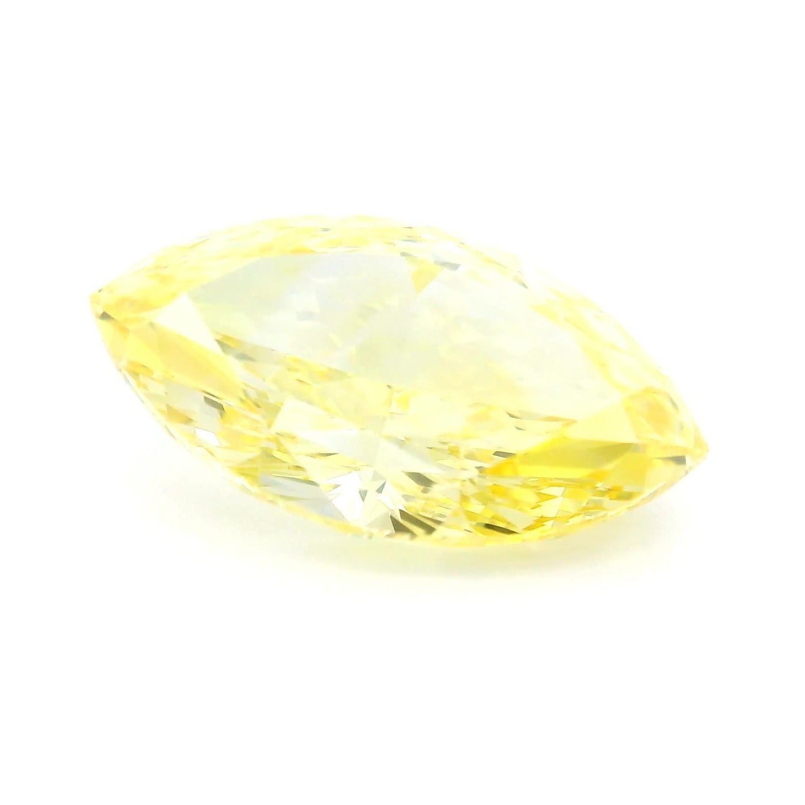 3.00 ct Lab-Grown Fancy Vivid Yellow Diamond – VVS2 – Marquise Cut – IGI Certified — Sapphire Row · cut7