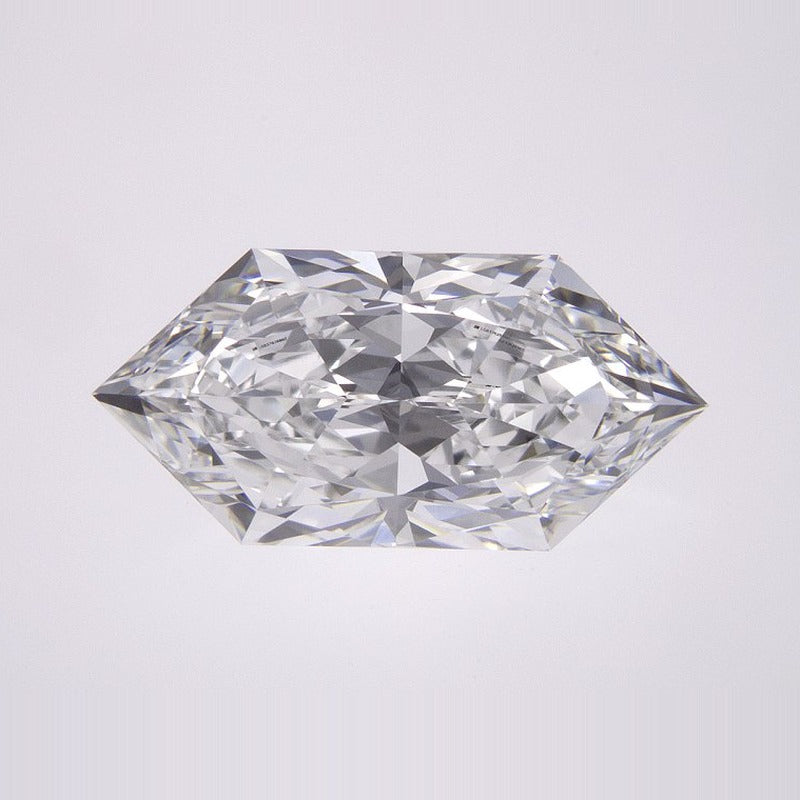 2.97 ct Lab-Grown Diamond – E VVS1 – Elongated Hexagon Duchess Faceted-cut – IGI Certified — Sapphire Row · cut7