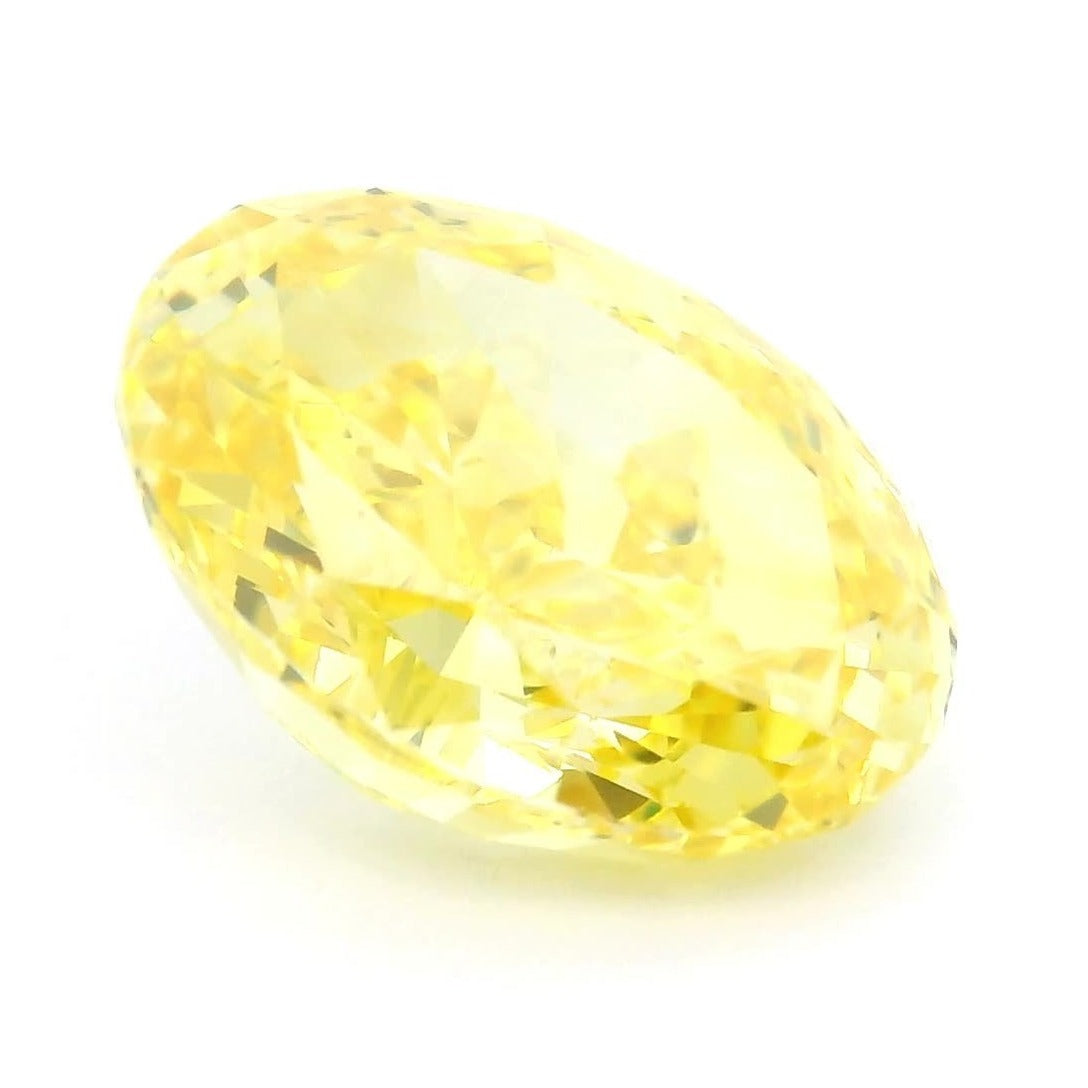 2.29 ct Lab-Grown Fancy Vivid Yellow Diamond – VS1 – Oval Cut – IGI Certified — Sapphire Row · cut7
