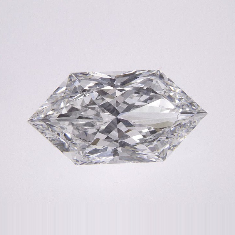 2.10 ct Lab-Grown Diamond – E VVS1 – Elongated Hexagon Duchess Faceted-cut – IGI Certified — Sapphire Row · cut7