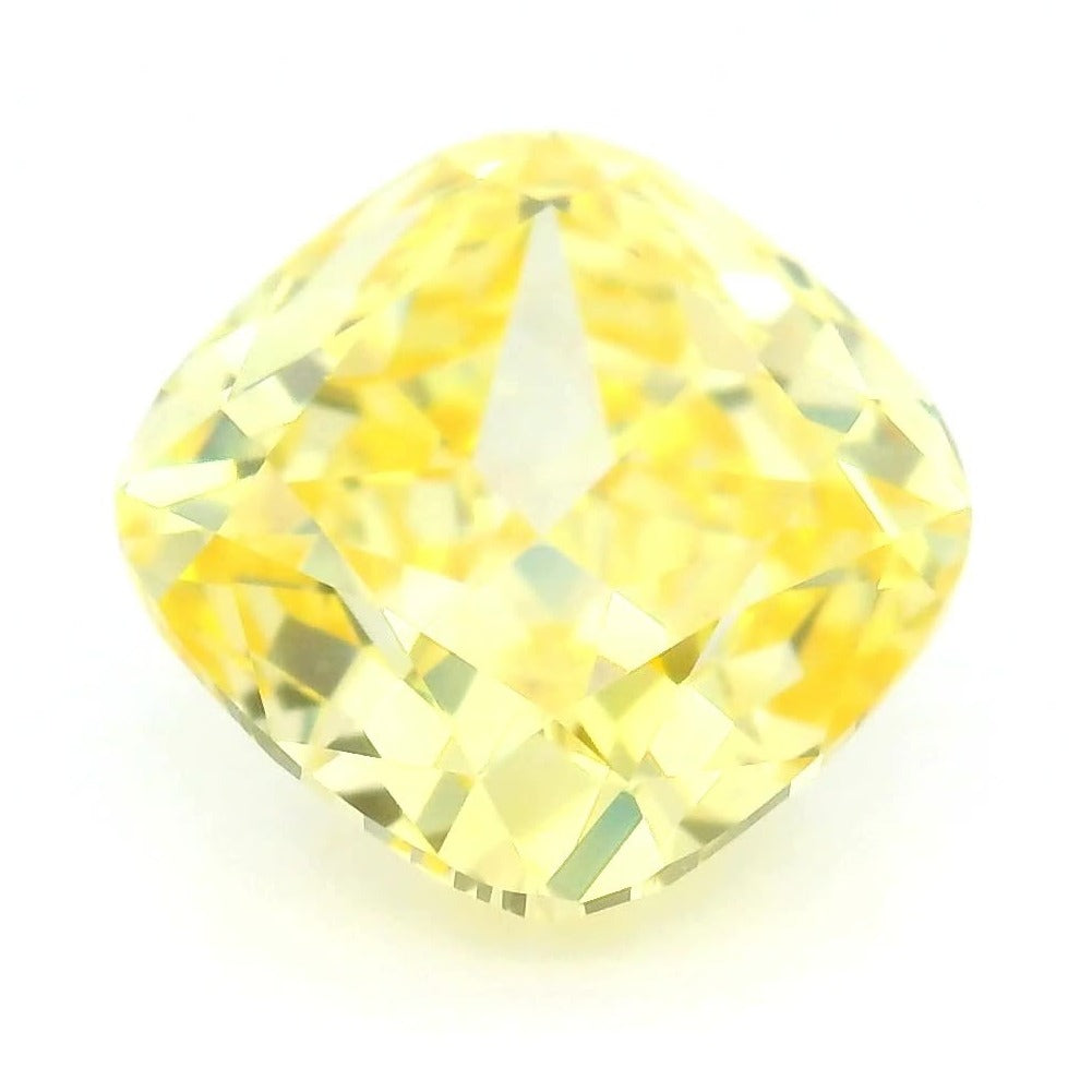2.04 ct Lab-Grown Fancy Vivid Yellow Diamond – VVS2 – Cushion Cut – IGI Certified — Sapphire Row · cut7