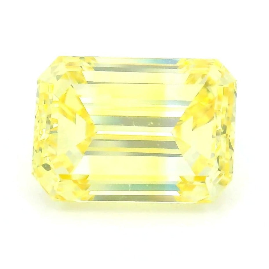 1.96 ct Lab-Grown Fancy Vivid Yellow Diamond – VVS2 – Emerald Cut – IGI Certified — Sapphire Row · cut7