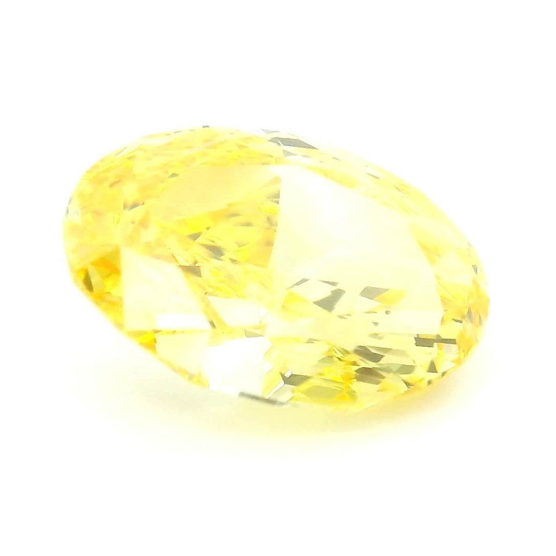 1.85 ct Lab-Grown Fancy Vivid Yellow Diamond – VVS2 – Oval Cut – IGI Certified — Sapphire Row · cut7