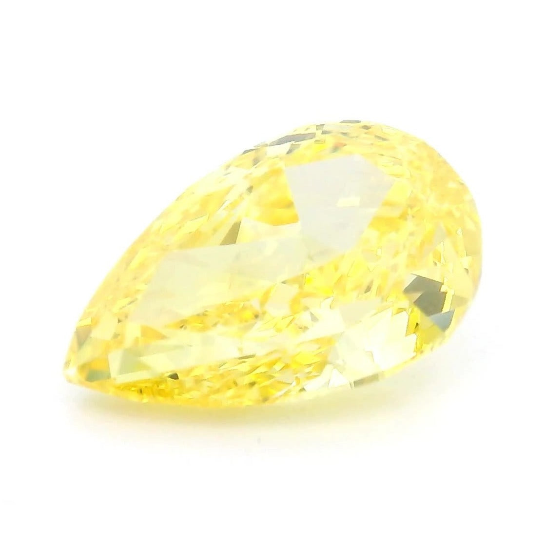 1.78 ct Lab-Grown Fancy Vivid Yellow Diamond – VVS2 – Pear Cut – IGI Certified — Sapphire Row · cut7