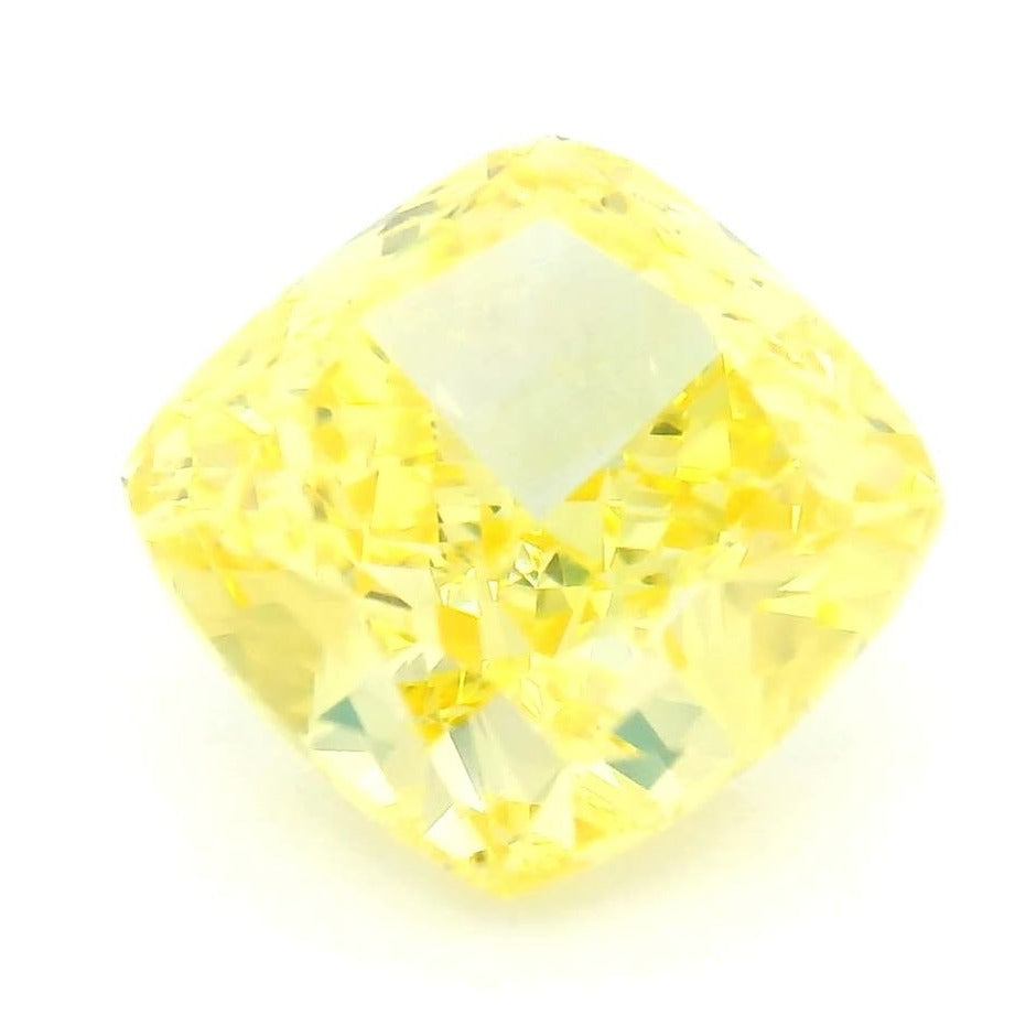 1.73 ct Lab-Grown Fancy Vivid Yellow Diamond – VVS2 – Cushion Cut – IGI Certified — Sapphire Row · cut7