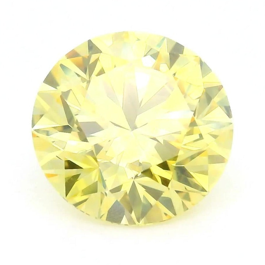 1.55 ct Lab-Grown Fancy Vivid Yellow Diamond – VVS1 – Round Cut – IGI Certified — Sapphire Row · cut7