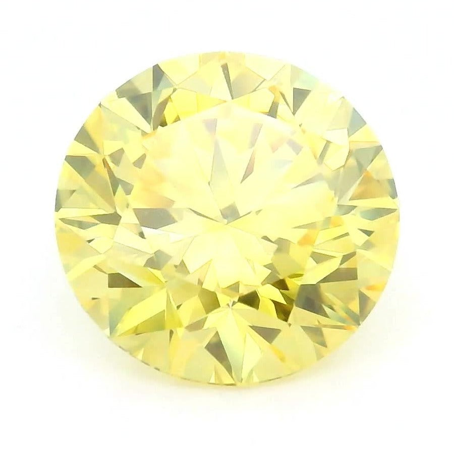 1.53 ct Lab-Grown Fancy Vivid Yellow Diamond – VVS1 – Round Cut – IGI Certified — Sapphire Row · cut7