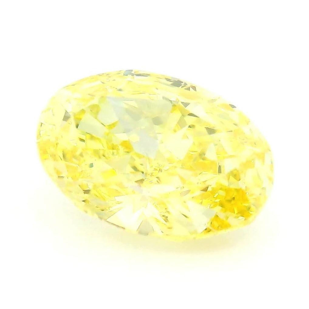 1.54 ct Lab-Grown Fancy Vivid Yellow Diamond – VVS1 – Oval Cut – IGI Certified — Sapphire Row · cut7