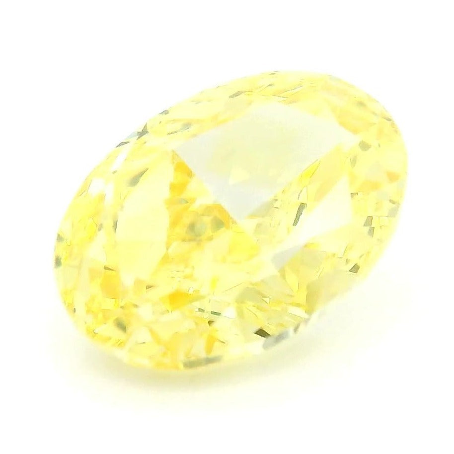 1.53 ct Lab-Grown Fancy Vivid Yellow Diamond – VS1 – Oval Cut – IGI Certified — Sapphire Row · cut7