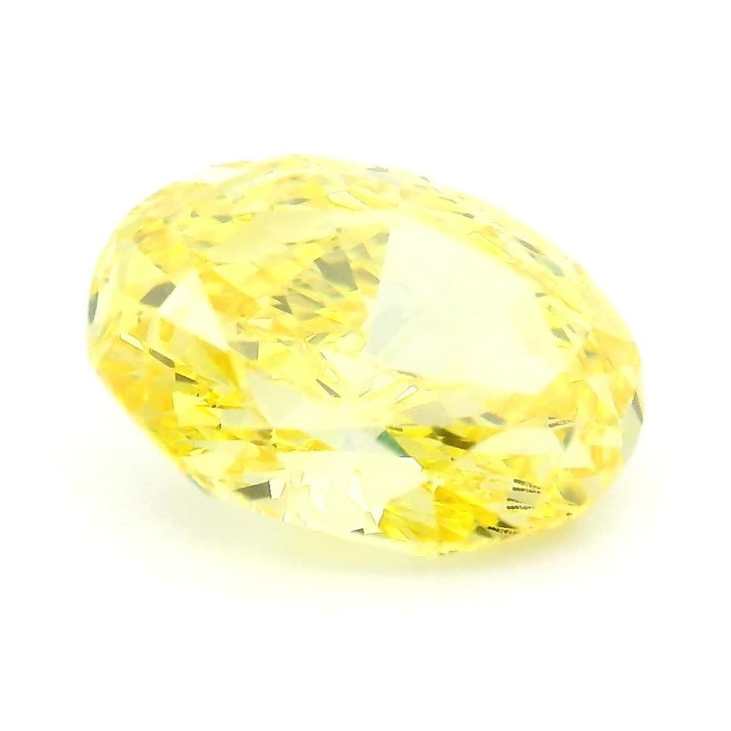 1.52 ct Lab-Grown Fancy Vivid Yellow Diamond – VVS2 – Oval Cut – IGI Certified — Sapphire Row · cut7
