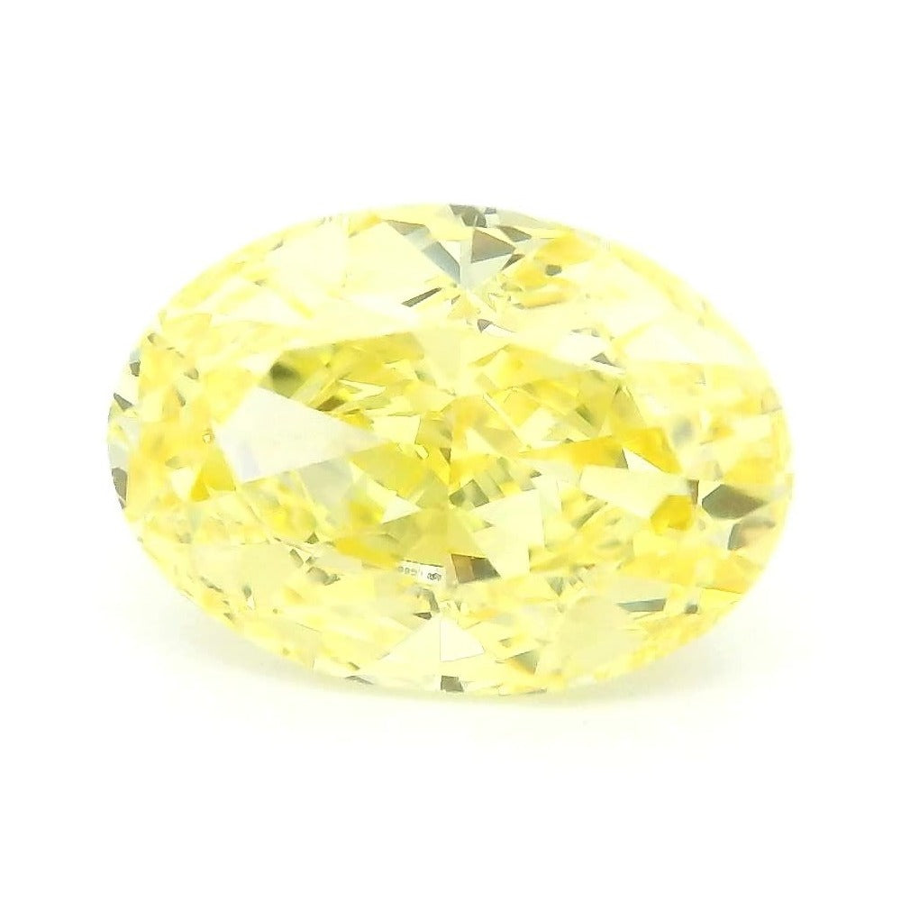 1.50 ct Lab-Grown Fancy Vivid Yellow Diamond – VVS1 – Oval Cut – IGI Certified — Sapphire Row · cut7