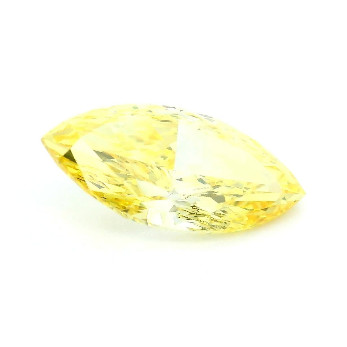 1.47 ct Lab-Grown Fancy Vivid Yellow Diamond – VVS1 – Marquise Cut – IGI Certified — Sapphire Row · cut7