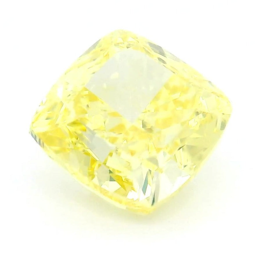 1.45 ct Lab-Grown Fancy Intense Yellow Diamond – IF – Cushion Cut – IGI Certified — Sapphire Row · cut7