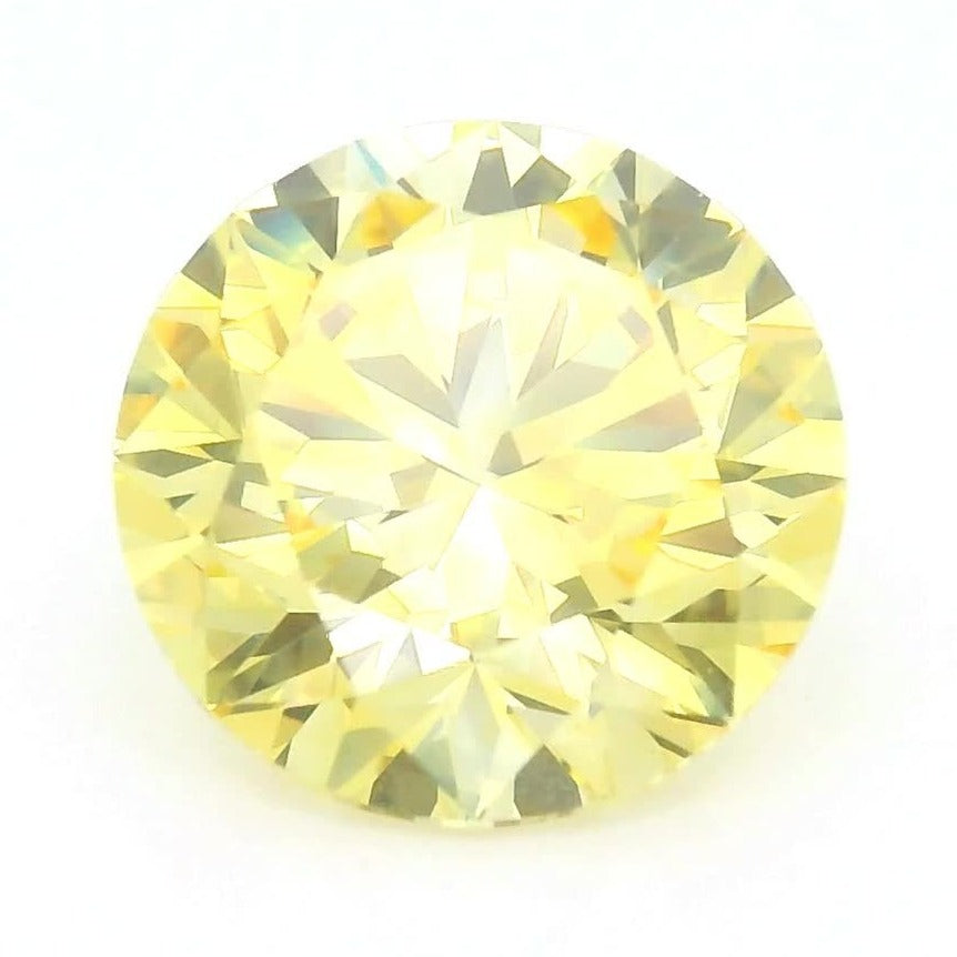 1.34 ct Lab-Grown Fancy Intense Yellow Diamond – VVS2 – Round Cut – IGI Certified — Sapphire Row · cut7