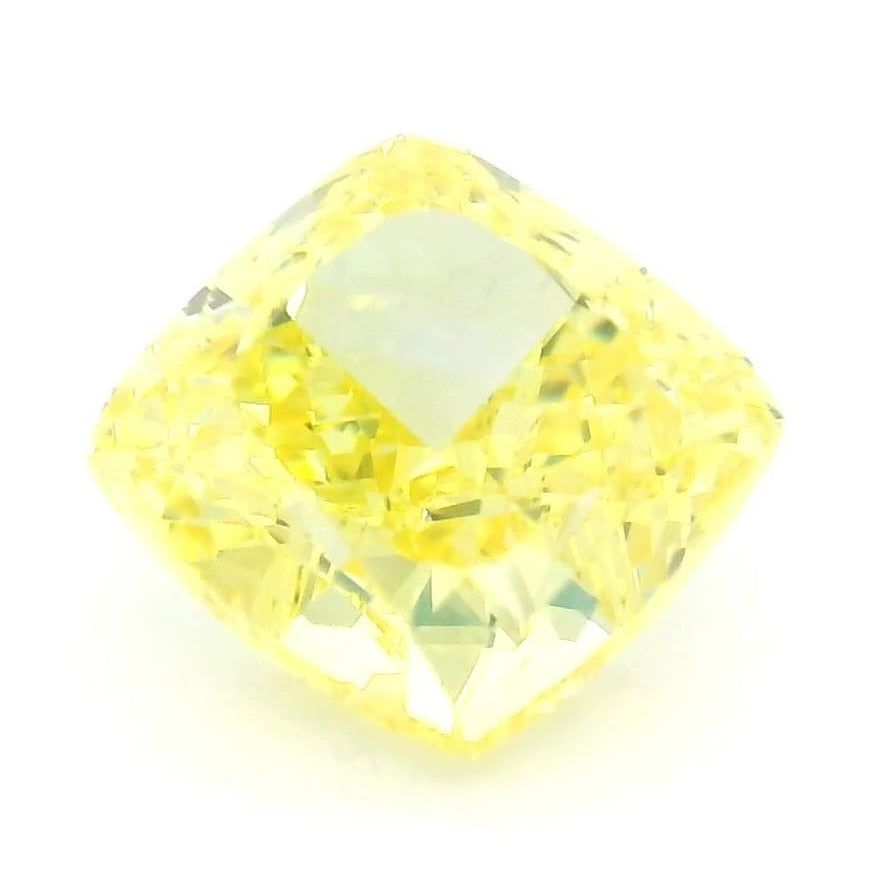 1.32 ct Lab-Grown Fancy Vivid Yellow Diamond – IF – Cushion Cut – IGI Certified — Sapphire Row · cut7