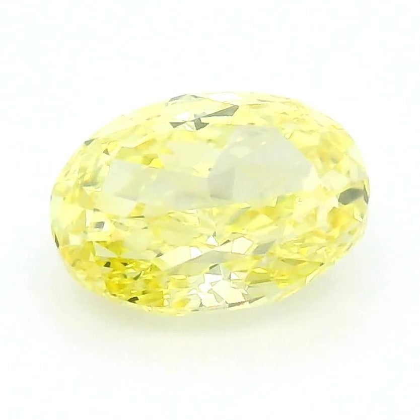 1.05 ct Lab-Grown Fancy Vivid Yellow Diamond – VS2 – Oval Cut – IGI Certified — Sapphire Row · cut7