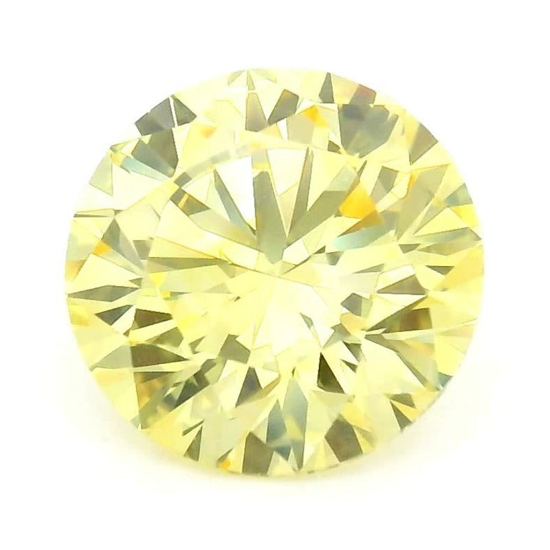 1.02 ct Lab-Grown Fancy Vivid Yellow Diamond – VVS1 – Round Cut – IGI Certified — Sapphire Row · cut7