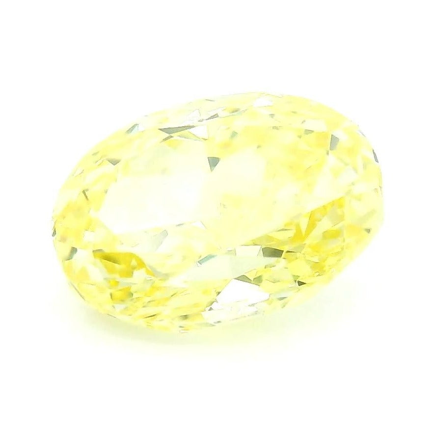 1.02 ct Lab-Grown Fancy Vivid Yellow Diamond – IF – Oval Cut – IGI Certified — Sapphire Row · cut7