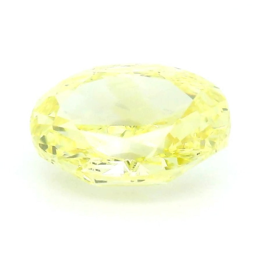 1.00 ct Lab-Grown Fancy Vivid Yellow Diamond – VS1 – Oval Cut – IGI Certified — Sapphire Row · cut7