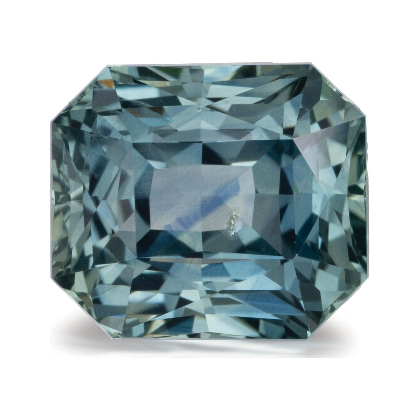 4.45 ct Natural Teal Blue Sapphire (Heated) – Radiant Cut — Sapphire Row · cut7