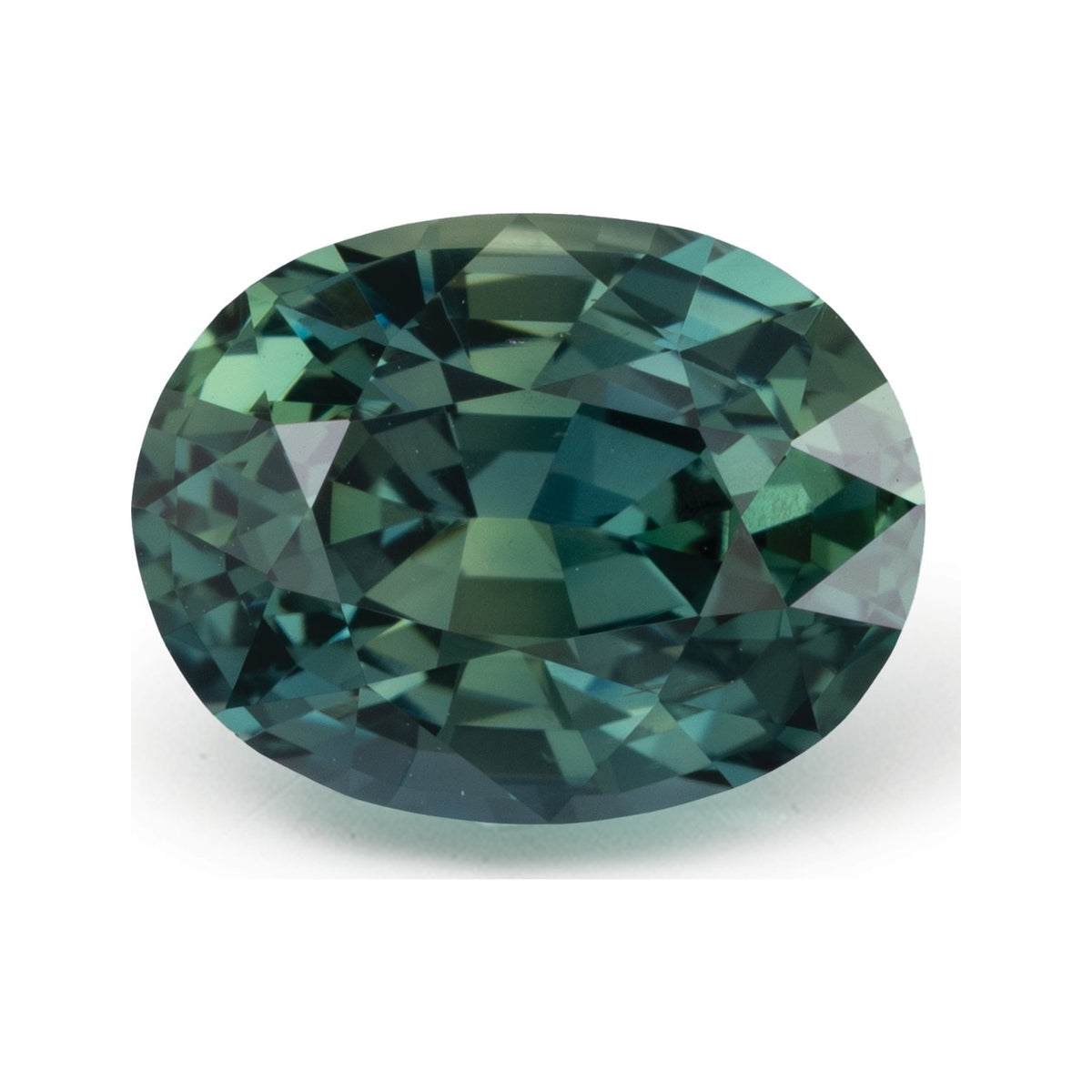 3.53 ct Natural Green Sapphire (No Heat) – Oval Cut — Sapphire Row · cut7