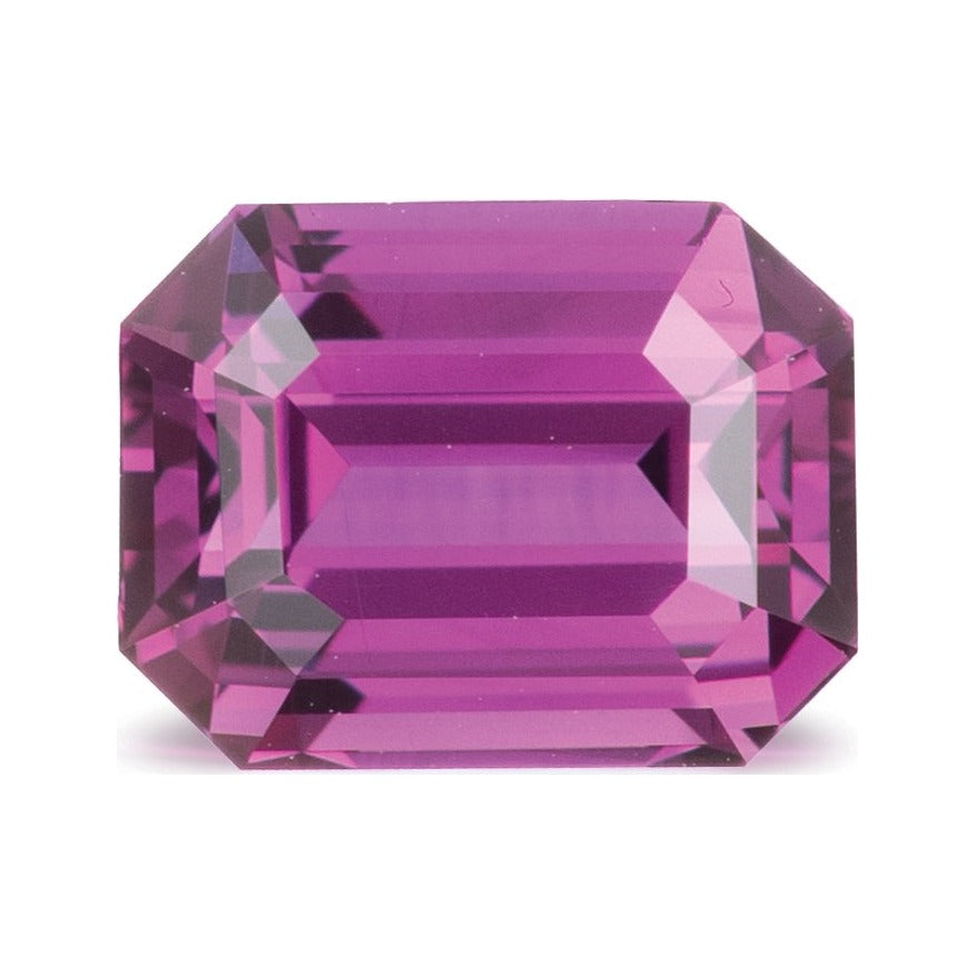3.02 ct Natural Pink Sapphire (Heated) – Emerald Cut – GIA Certified — Sapphire Row · cut7