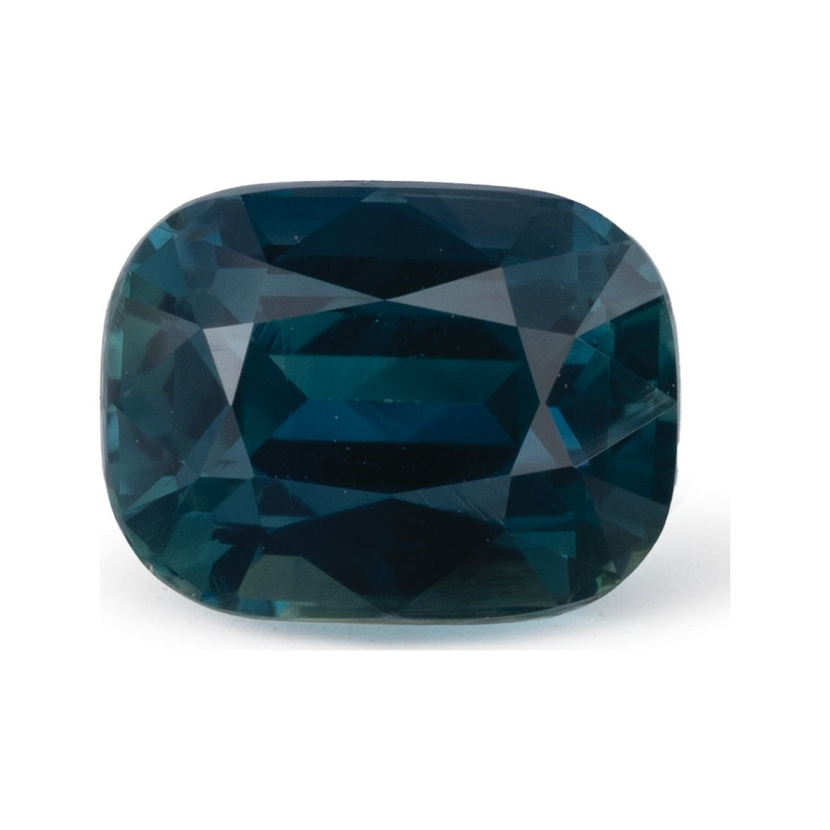 1.84 ct Natural Teal Blue Sapphire (Heated) – Antique Cushion Cut — Sapphire Row · cut7