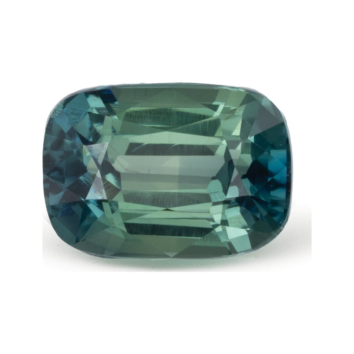 1.56 ct Natural Teal Blue Sapphire (No Heat) – Antique Cushion Cut — Sapphire Row · cut7