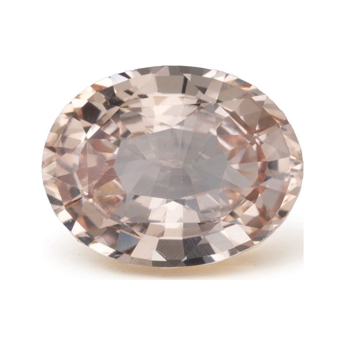 1.51 ct Natural Peach Sapphire (Heated) – Oval Cut — Sapphire Row · cut7