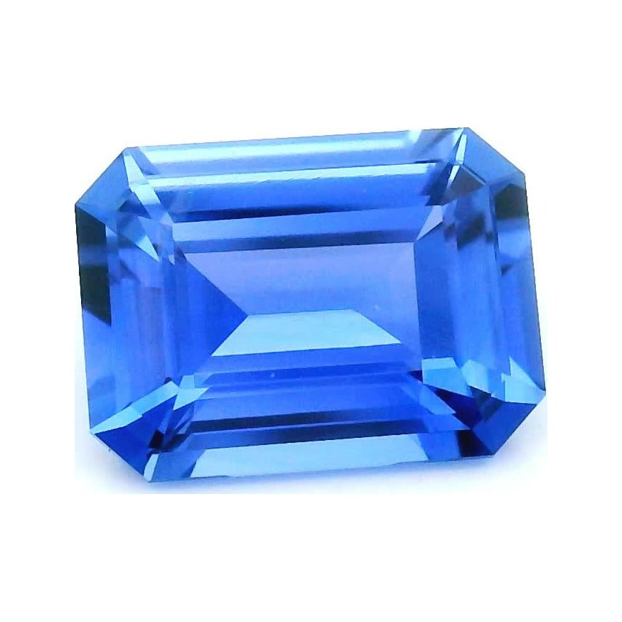 1.40 ct Natural Cornflower Blue Sapphire (Heated) – Emerald Cut — Sapphire Row · cut7