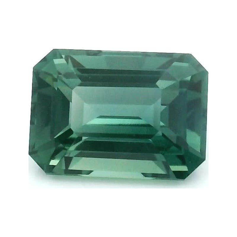 1.07 ct Natural Teal Blue Sapphire (Heated) – Emerald Cut — Sapphire Row · cut7