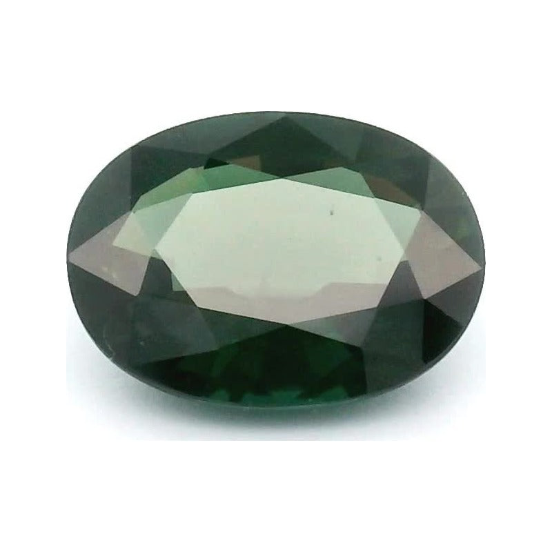 0.95 ct Natural Green Sapphire (Heated) – Oval Cut — Sapphire Row · cut7