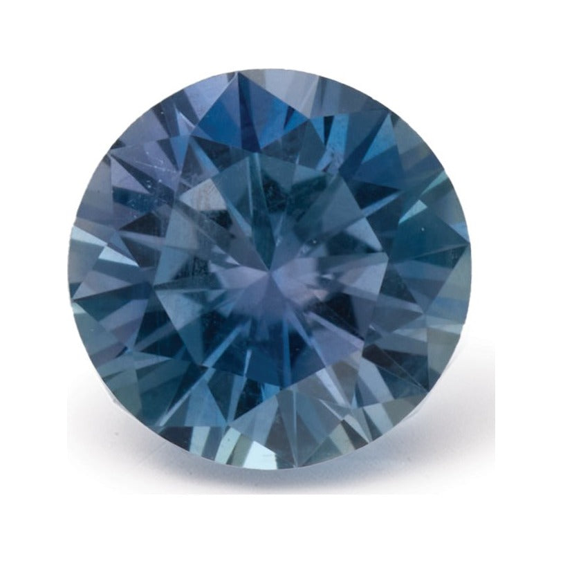 0.67 ct Natural Gray Sapphire (Heated) – Round Cut — Sapphire Row · cut7