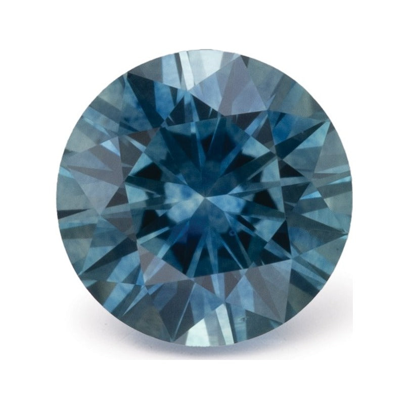 0.66 ct Natural Teal Blue Sapphire (Heated) – Round Cut — Sapphire Row · cut7